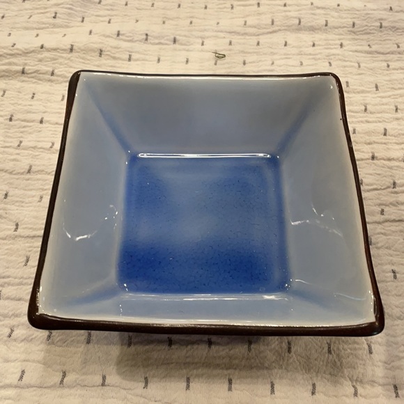 2 Asian stoneware square serving dishes / decor - Picture 5 of 7